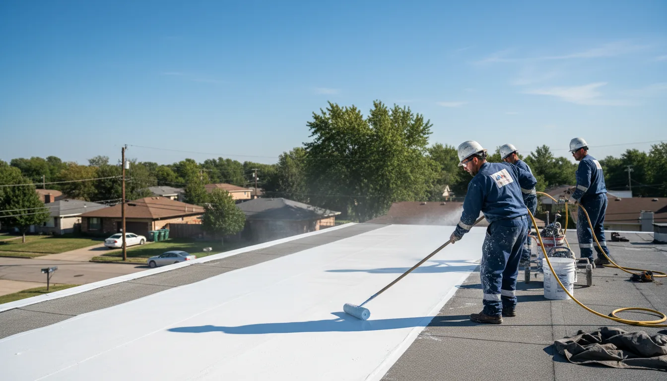 Commercial roof coating in Woodruff, WI near me